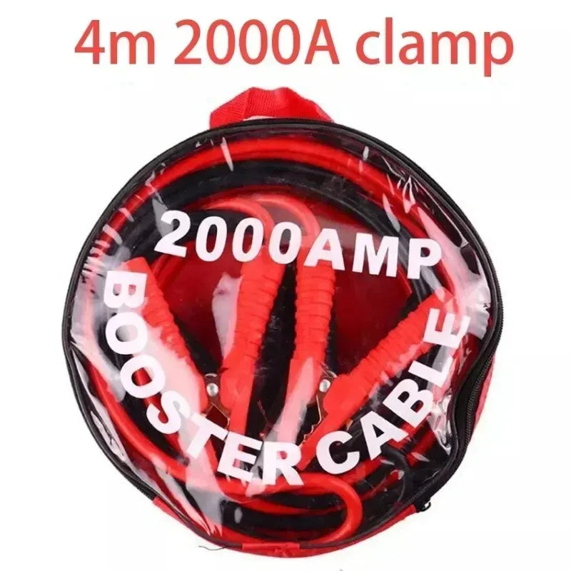Cable de Arranque de Batería 4 Metros 2000A — Autos, SUV y Camiones