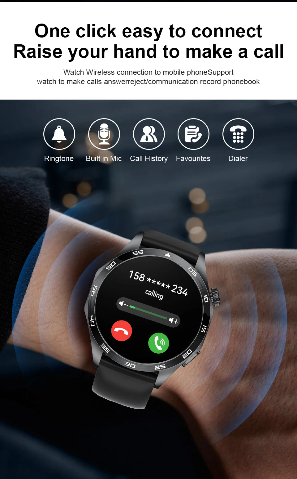 Reloj Inteligente Bluetooth ECG Salud