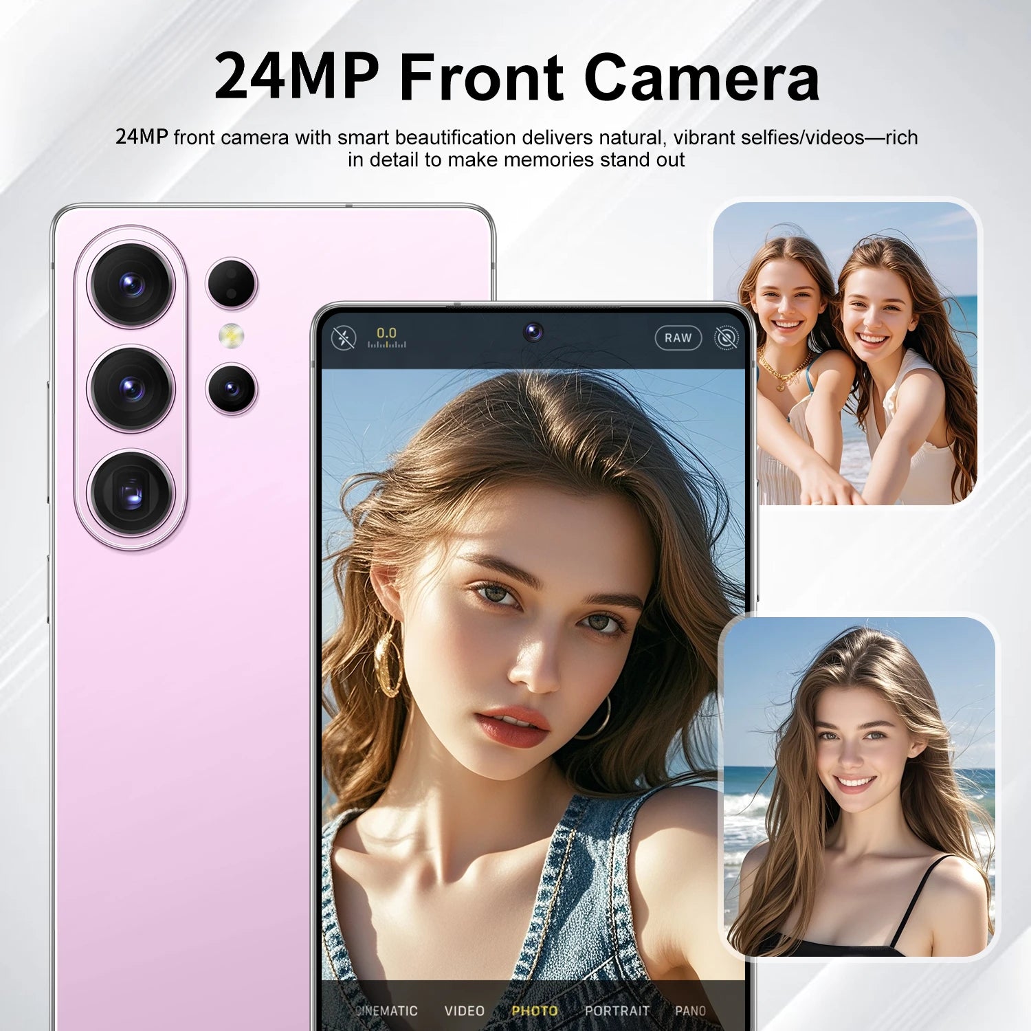 Teléfono Inteligente SURGAZE Versión Global S26 Ultra 5G Android 5300mAH 12GB RAM 512GB ROM 6.6 Pulgadas 24+48MP Red 5G