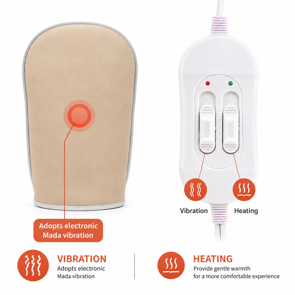 Guantes de Spa con Infrarrojos y Vibración para Terapia Térmica de Manos