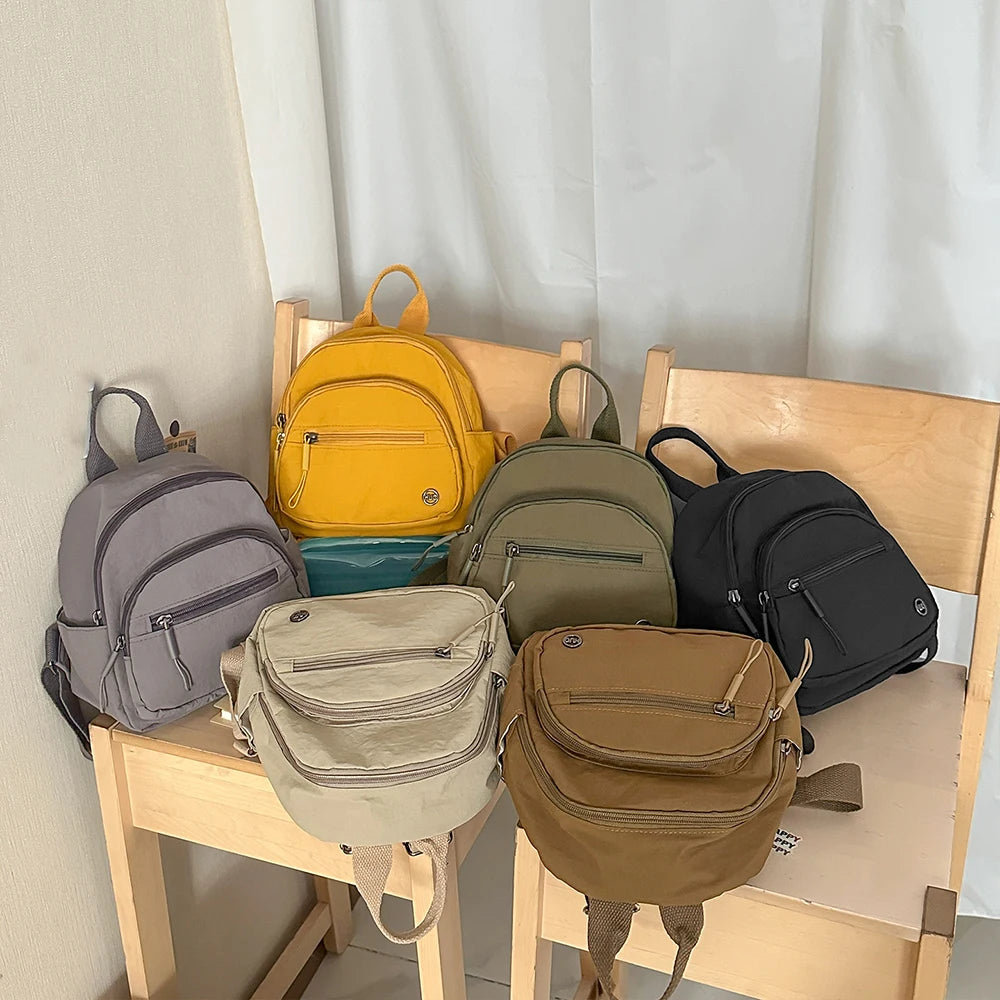 Mini Mochila Japonesa para Viajes de Mujer, Ligera, Pequeña, Mochila Ligera para Compras al Aire Libre, Bolso Pequeño