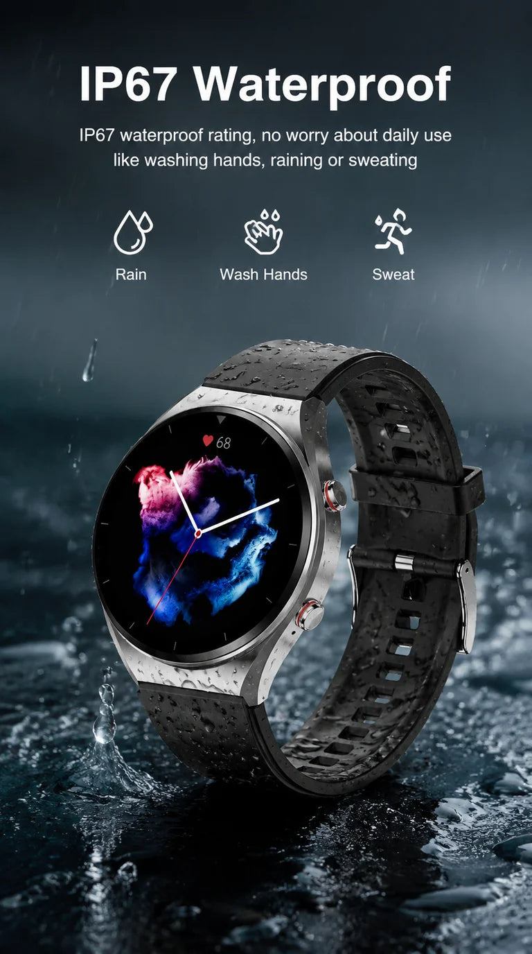 GEJIAN Reloj Inteligente ECG HRV IP67