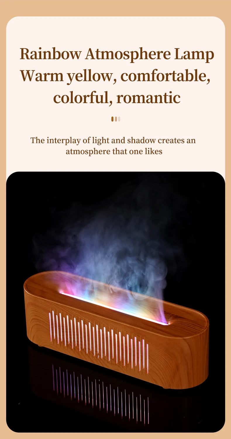 Humidificador de aromaterapia con efecto llama