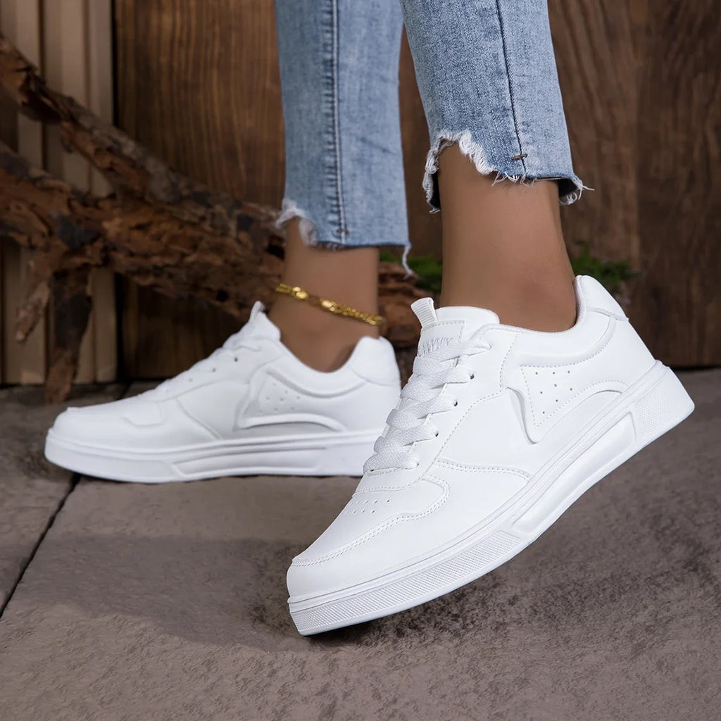 Zapatillas Informales Blancas para Mujer | Planas y Transpirables