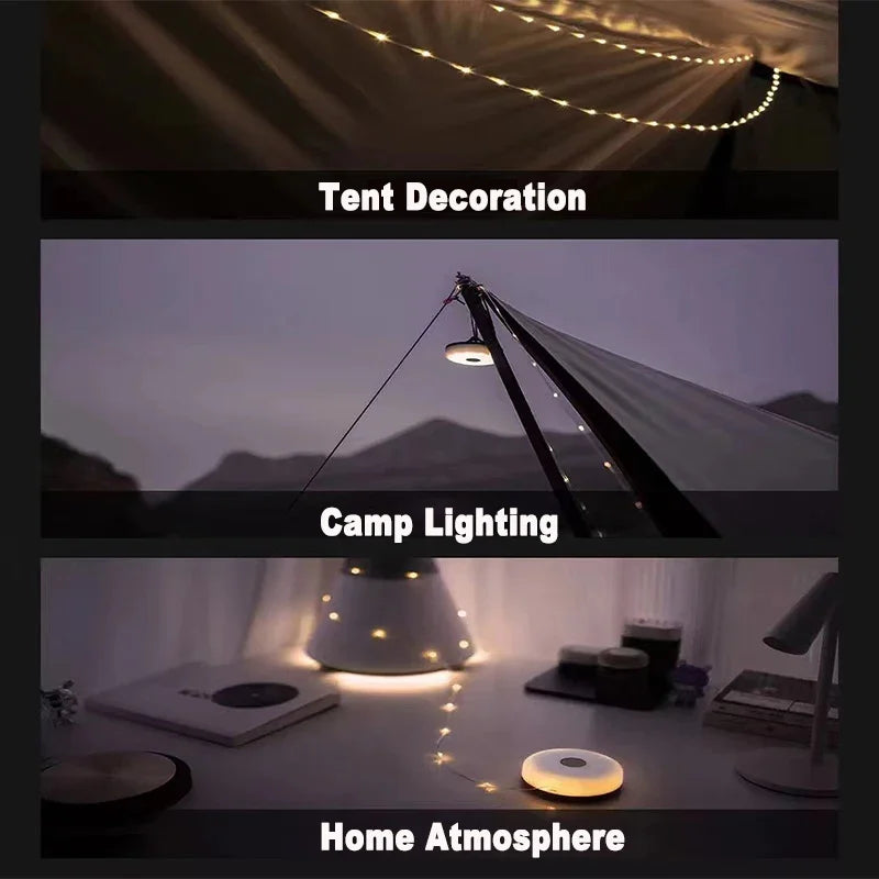 Lámpara Solar 3 en 1 para Camping y Senderismo