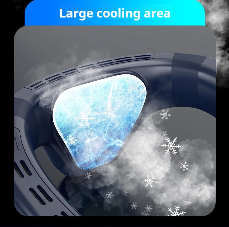 Ventilador de Cuello Portátil con Semiconductor Sin Aspas