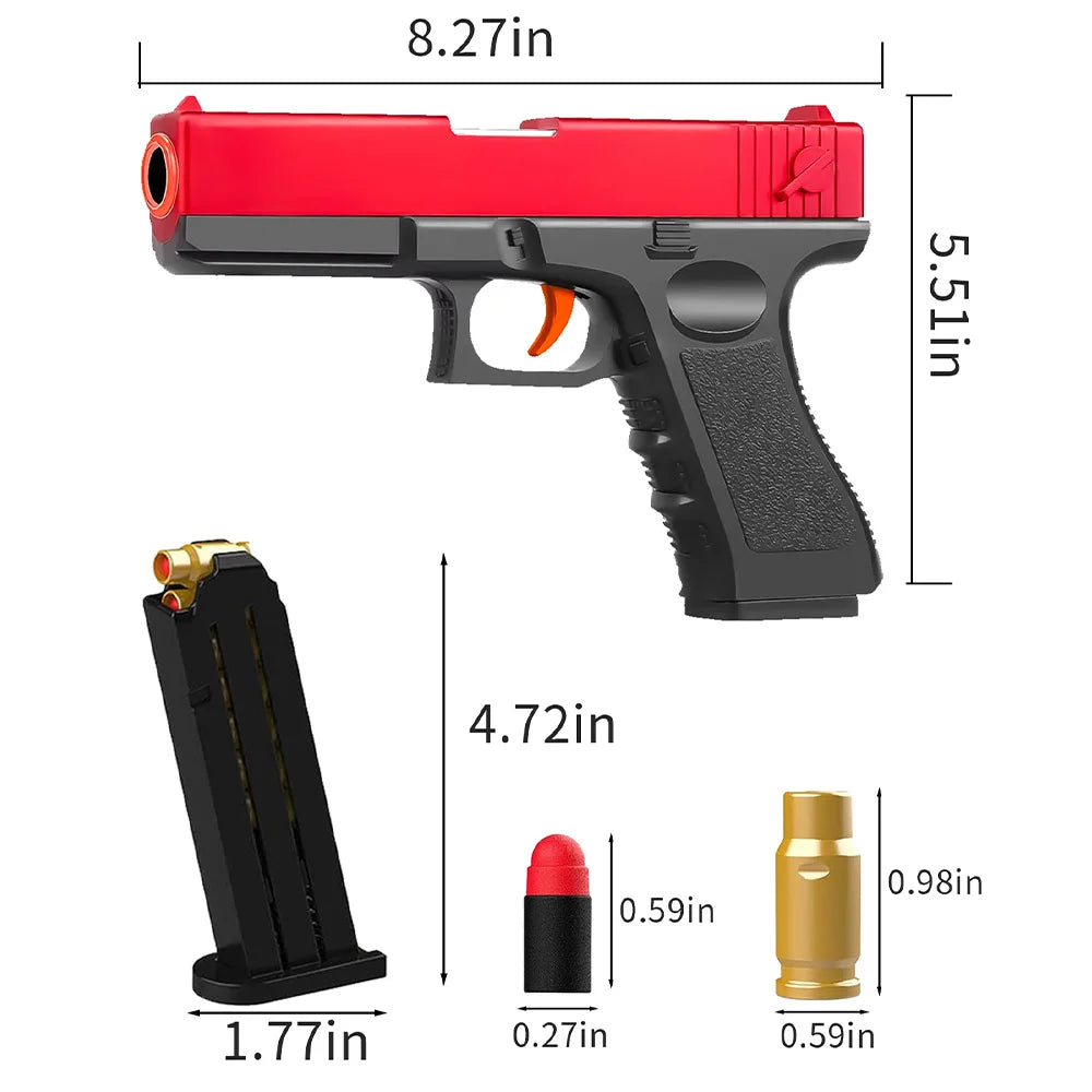 Pistola de juguete con balas suaves, flardos EVA de espuma, pistolas de juguete seguras y baratas para niños, regalos, triangulación de envíos, Shopify Tiktok