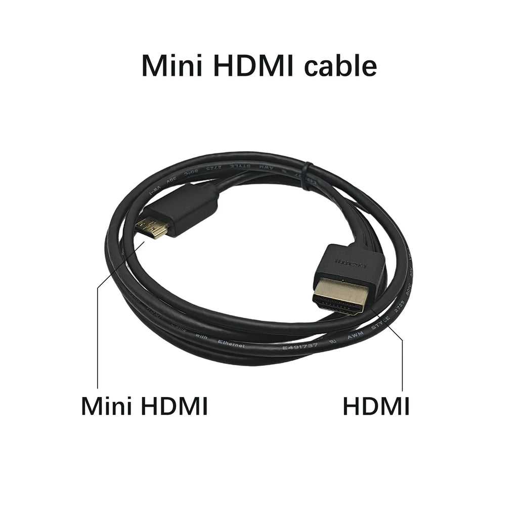 Pantalla montada en la cabeza con entrada HDMI y batería integrada, que permite la conexión a una variedad de dispositivos.