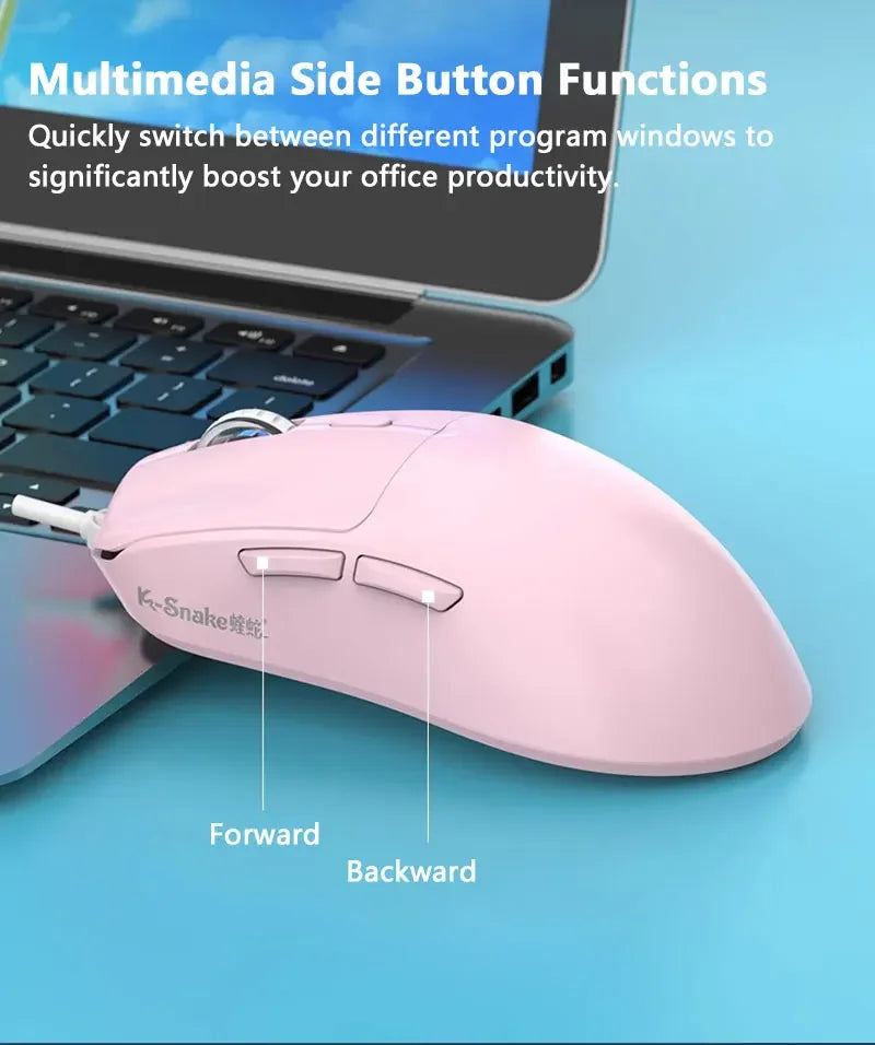 Mouse con Cable Lenovo M3, Ergonómico, 6 Botones, DPI Ajustable