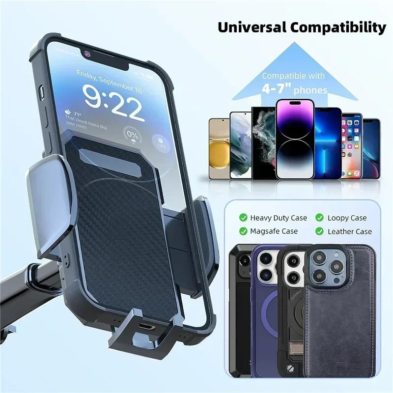 Soporte Universal para teléfono de coche, soporte multifuncional para salpicadero, parabrisas, ventilación, ventosa, soporte para teléfono GPS para iPhone, Samsung, Xiaomi