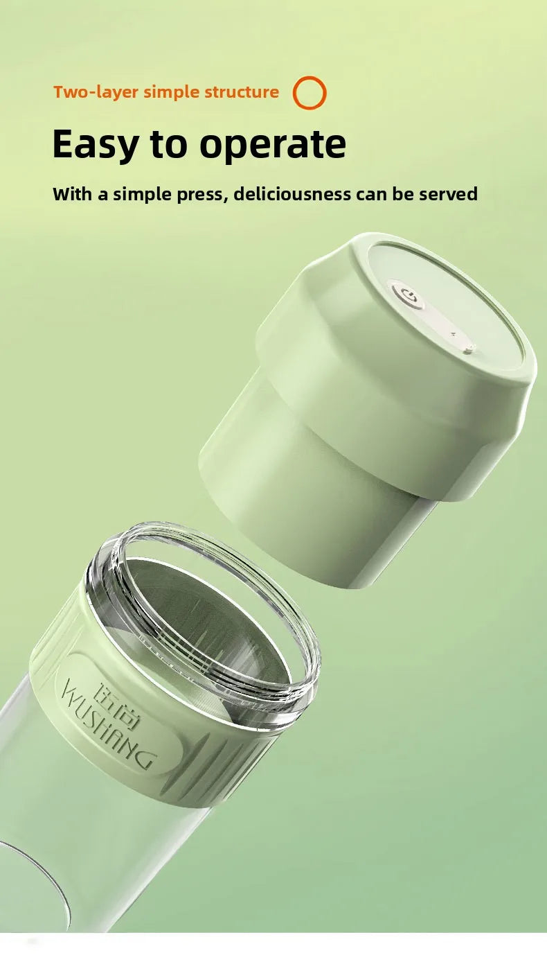 Mini Licuadora Portátil USB Recargable para Smoothies y Viajes