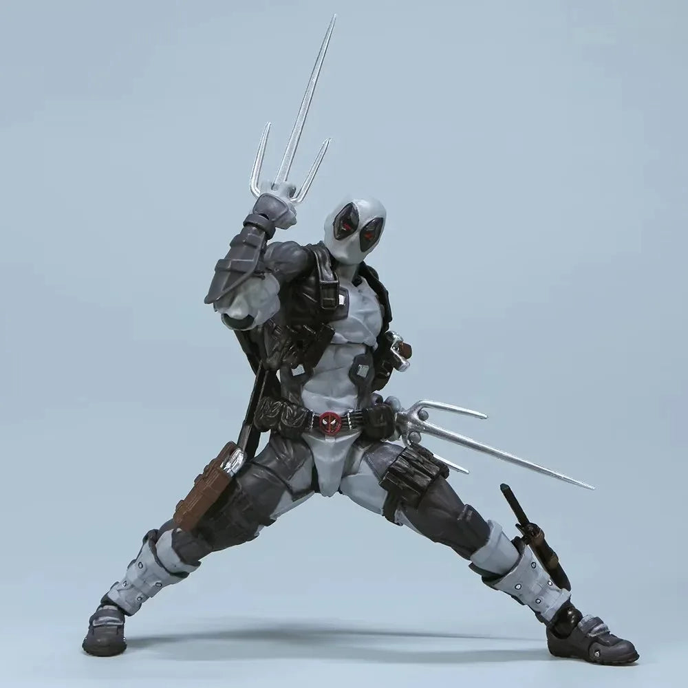 INCREDIBLE YAMAGUCHI Deadpool & Wolverine 2,0 figura de acción gris mutantes articulación móvil KAIYODO Wade modelo película juguetes para niños regalo
