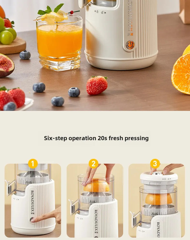 Exprimidor de Gran Diámetro con Separación de Jugo y Pulpa