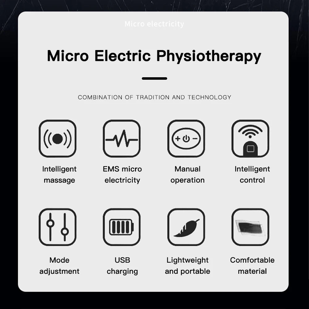 EMS-alfombrilla masajeadora de pies eléctrica TENS, almohadilla masajeadora de pies, estera de masaje plegable, Estimulación muscular, Fisioterapia, Terapia, Fisica Salud