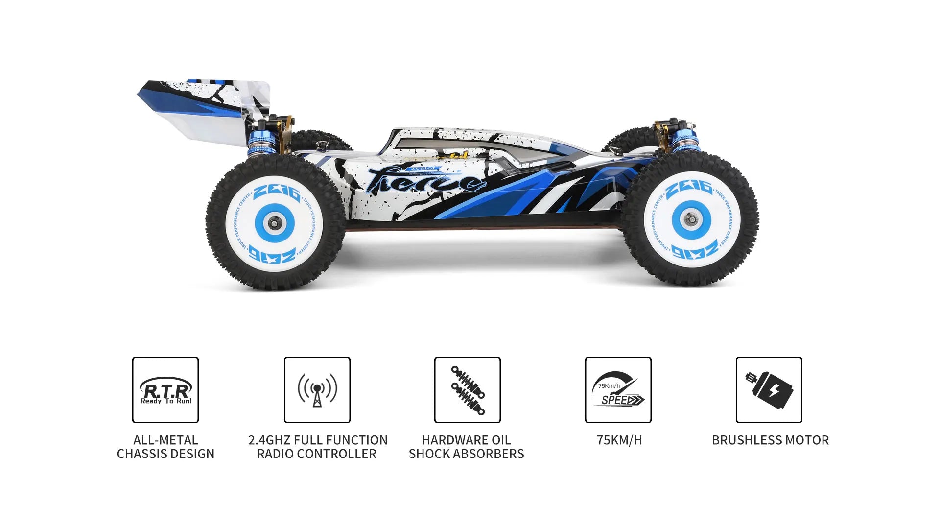 WLtoys 1/12 Autos RC 124017 124007 124016 124020 2.4G de Alta Velocidad   Coche de Carreras a Control Remoto sin Escobillas 4WD 75km/h, Juguete para Niños, Regalo