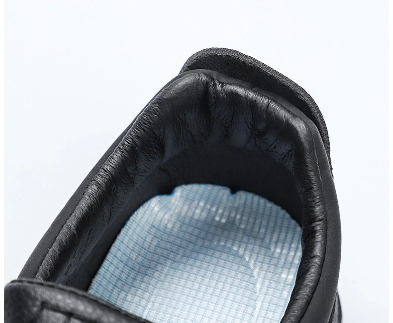 Nuevos zapatos informales para hombre de primavera y otoño, zapatos británicos para papá de mediana edad, zapatos de cuero de negocios a la moda