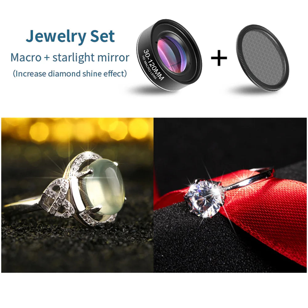 Lente Macro Universal para Teléfono con Filtros CPL y Starlight