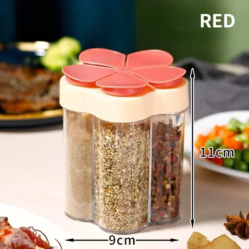 Tarro de condimentos, contenedor de plástico, botella de condimentos, organizador de especias, contenedores de condimentos para acampar al aire libre, juegos de utensilios de cocina, 1 Uds.