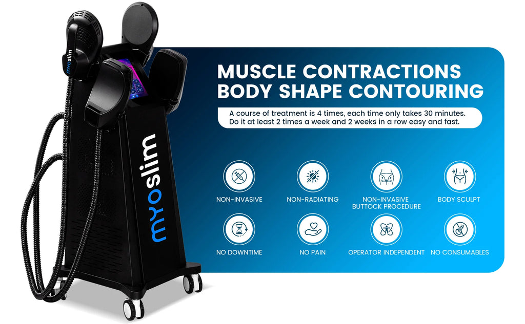 Máquina EMS para Esculpir el Cuerpo, Estimulación Muscular por Radiofrecuencia, Quema de Grasa, 6500W, Equipo de Adelgazamiento y Pérdida de Peso, Zero MYOslim EMS