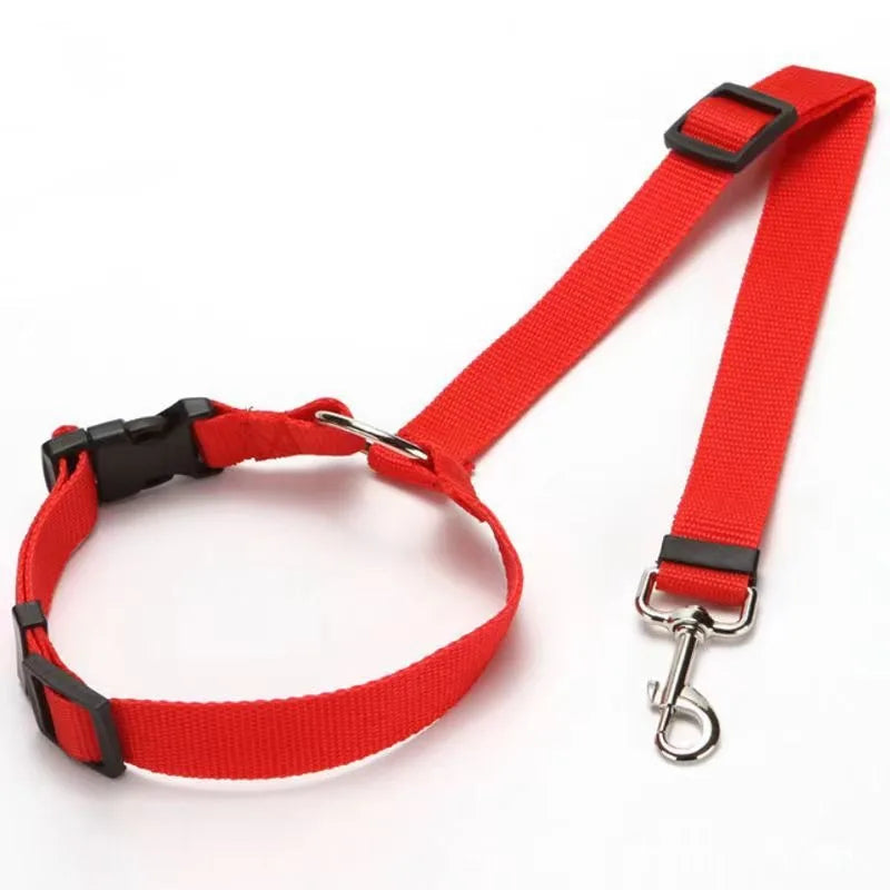 Cinturón de Seguridad para Mascotas con Arnés Ajustable de Nailon