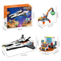 LL003 Serie Aeroespacial, Juguetes Creativos para el Hogar, Set de Bloques de Construcción de Naves Espaciales, Juguete Educativo para Niños, Regalo de Cumpleaños