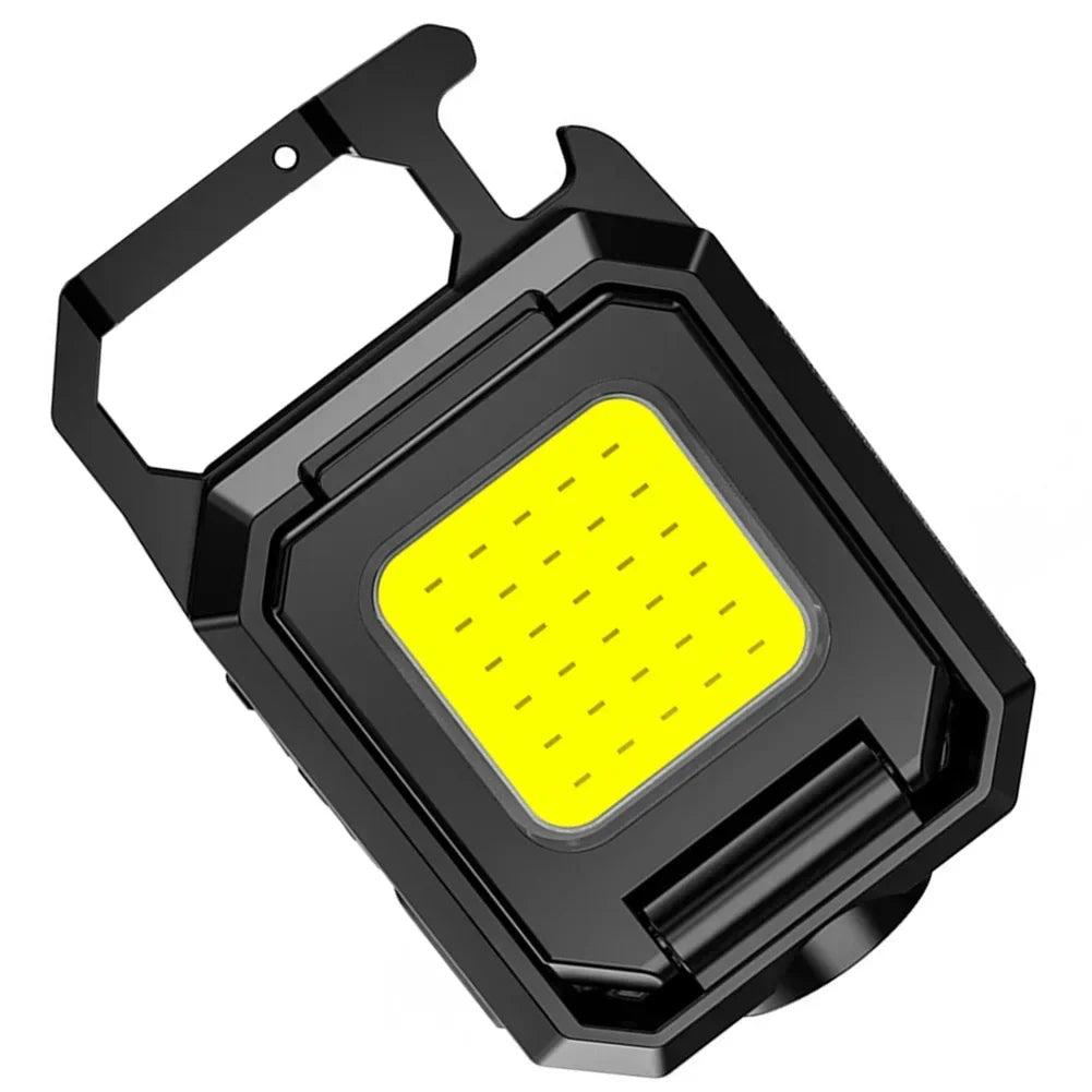 Mini Linterna LED Llavero COB Doble Recargable USB 1000LM Portátil