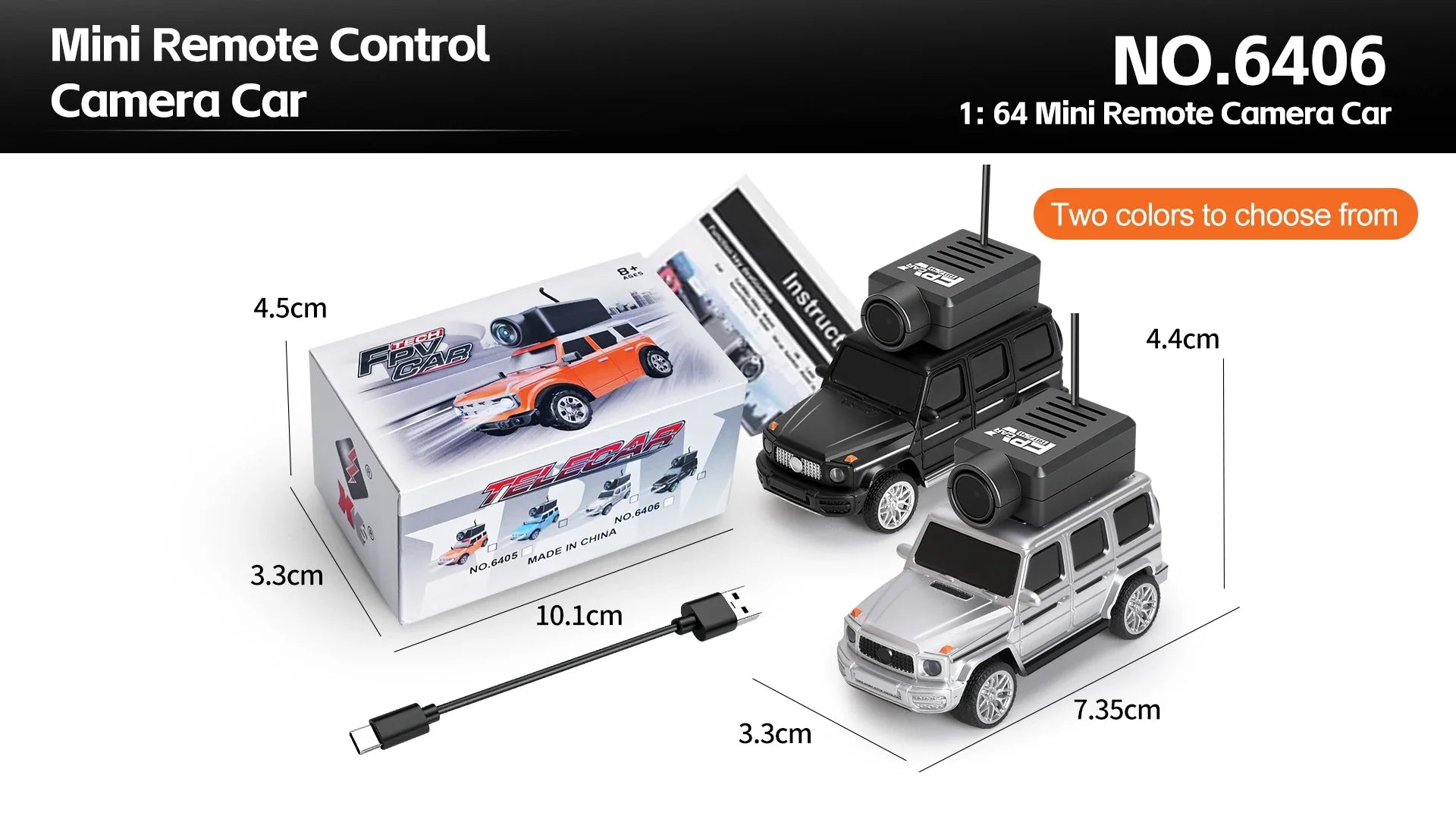 Auto RC WLtoys 1/64 Mini SUV con Cámara FPV 720P y Control por App