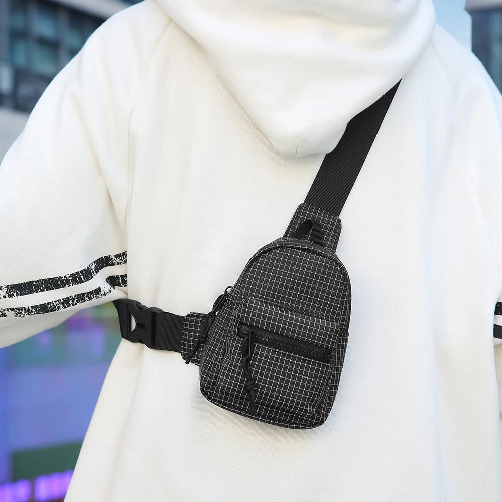 Bolso cruzado informal y versátil, monedero unisex, ligero, moderno, bolso para teléfono, bolso de pecho para hombre, bolso pequeño para deportes al aire libre