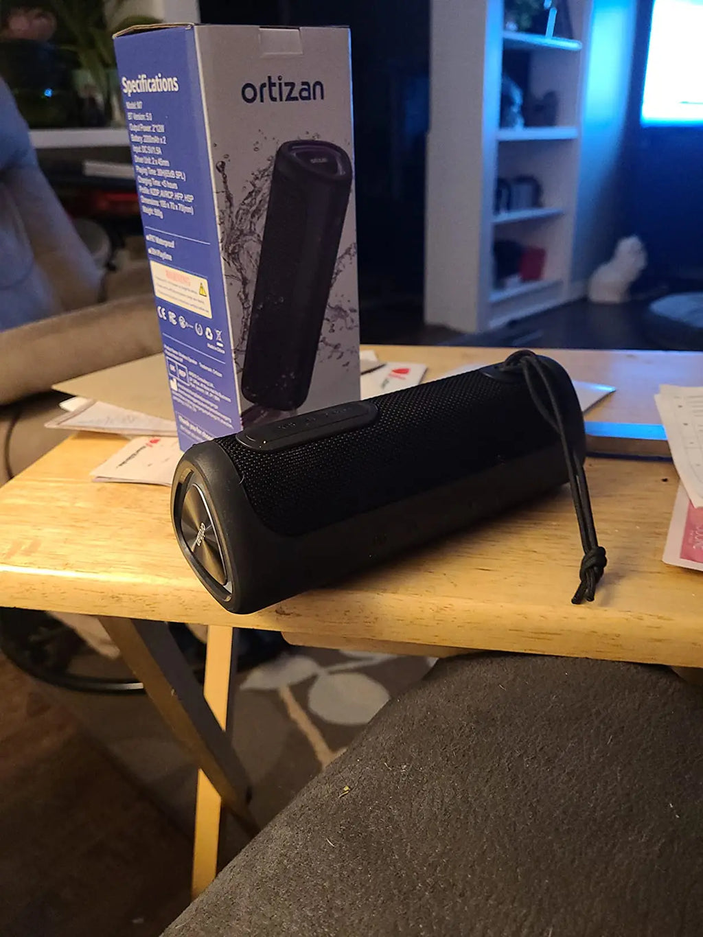 Ortizan Altavoz Bluetooth 24W AUX TF USB IPX7
