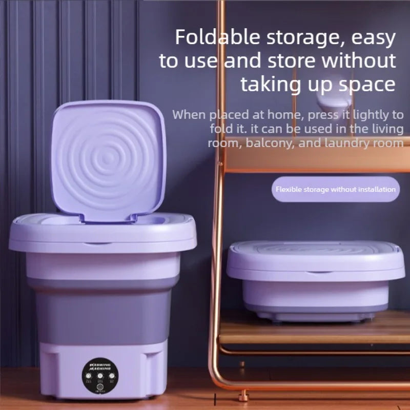 Mini lavadora portátil y plegable para el hogar