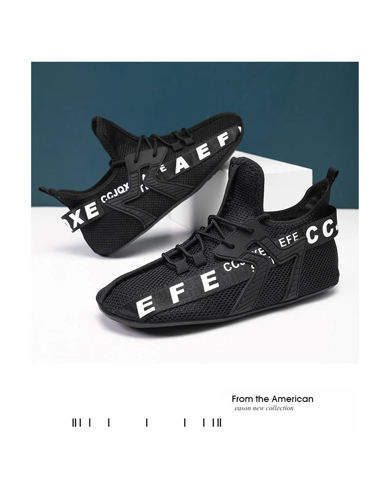 YRZL Mocasines Zapatos Hombres Casual Malla Transpirable Antideslizante Al Aire Libre Cómodo Interior Zapatos de Gimnasio Zapatos de Gran Tamaño para Hombres