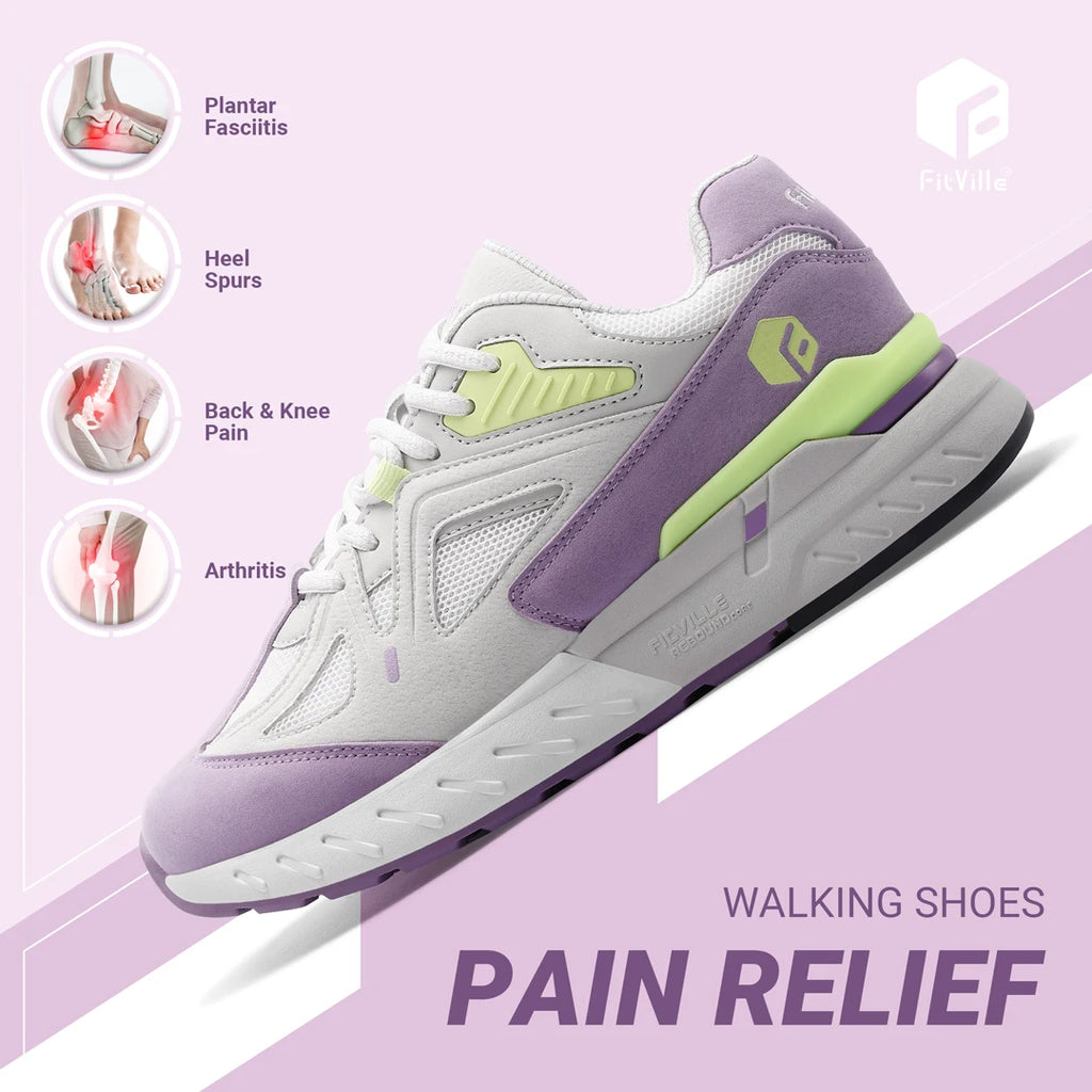 Zapatillas Anchas para Mujer - Soporte para Pie Plano y Fascitis