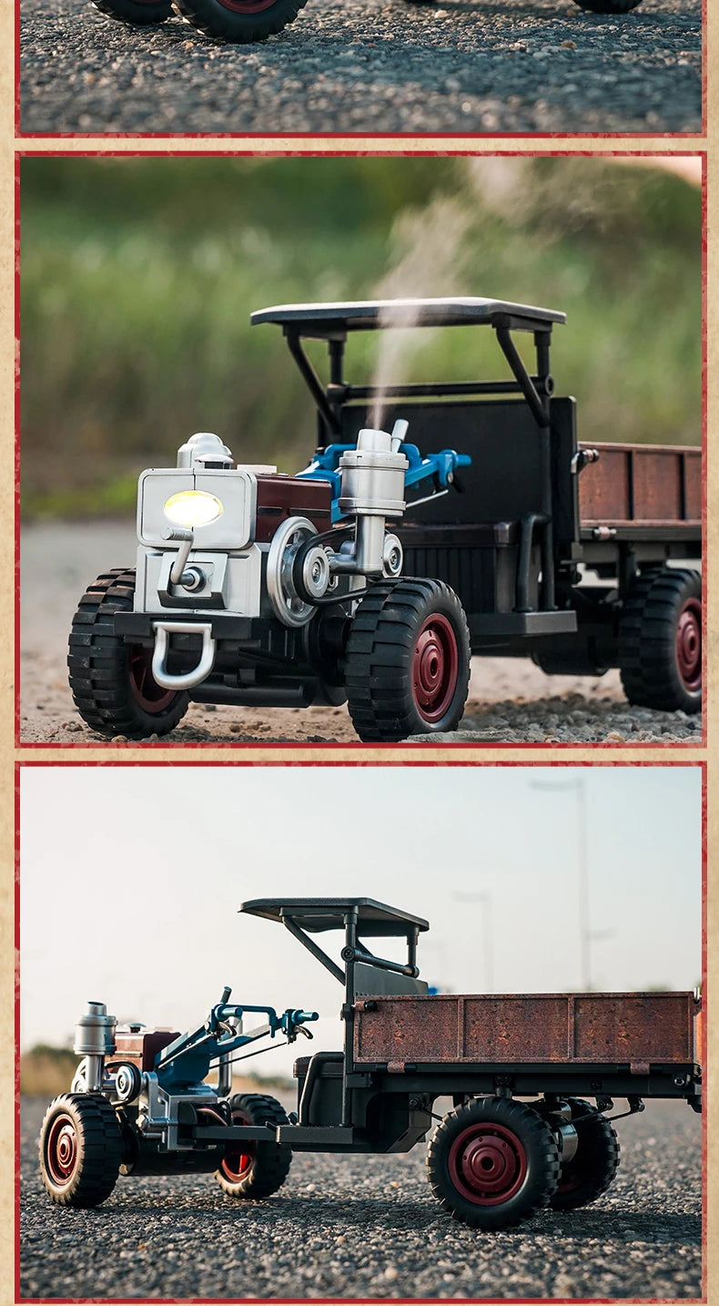 Tractor RC 4WD a Escala 1:18 con Sonidos y Luces, Control 2.4G