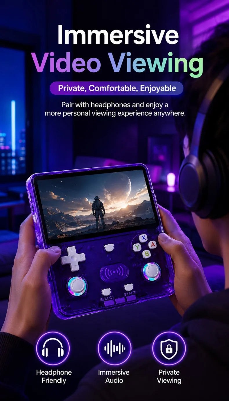 Consola de Juegos Retro X36 Ultra, Pantalla IPS HD de 4.2 Pulgadas, Sistema Dual Android 10, WiFi, Multijugador, Más de 20000 Juegos, Regalos