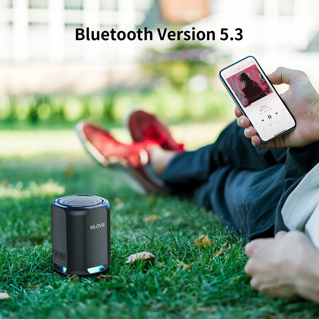 MLOVE Altavoz Bluetooth Portátil RGB TWS