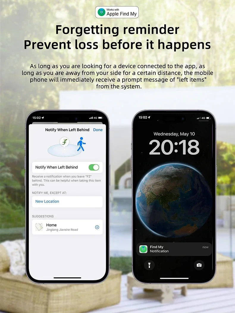 Mini dispositivo de seguimiento para Apple Find My Key, buscador inteligente de niños, localizador de mascotas, GPS para coche, rastreador perdido, rastreador inteligente Bluetooth, sistema IOS