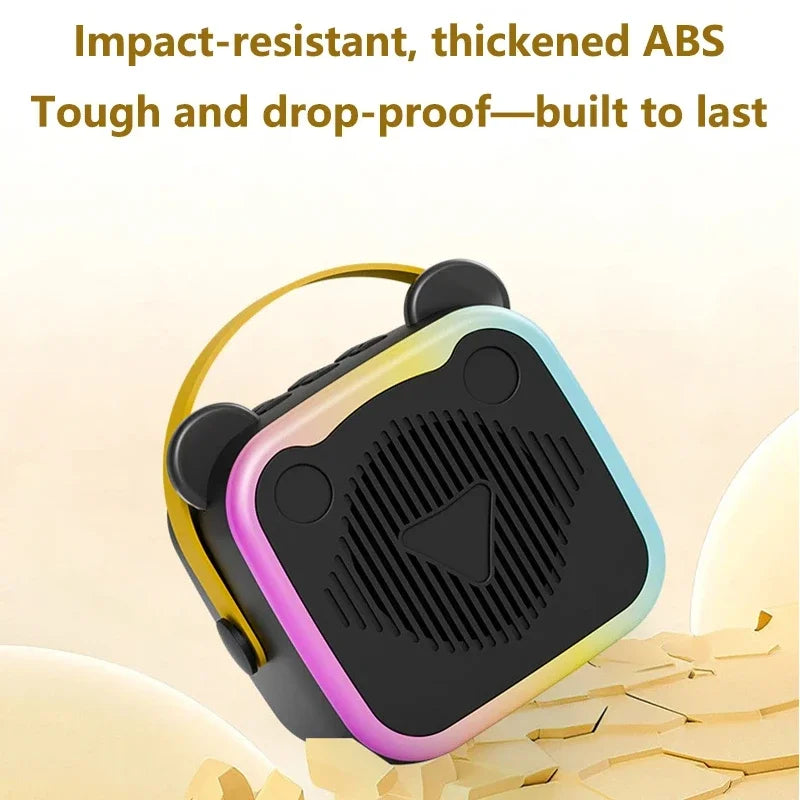 Mini Altavoz Bluetooth Portátil con Micrófono para Karaoke