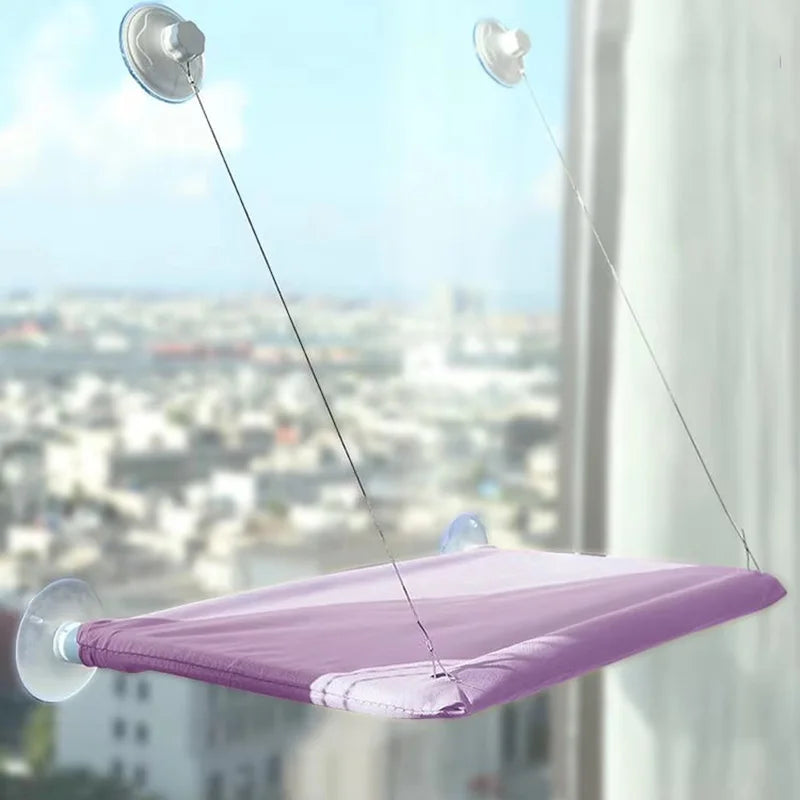 Hamaca Colgante para Gatos con Ventosa — Cama de Ventana