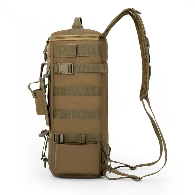Mochila de pesca súper grande de 42L con asiento de poste |   correa de hombro acolchada |   camping, senderismo, almacenamiento de aparejos de pesca, entusiastas al aire libre