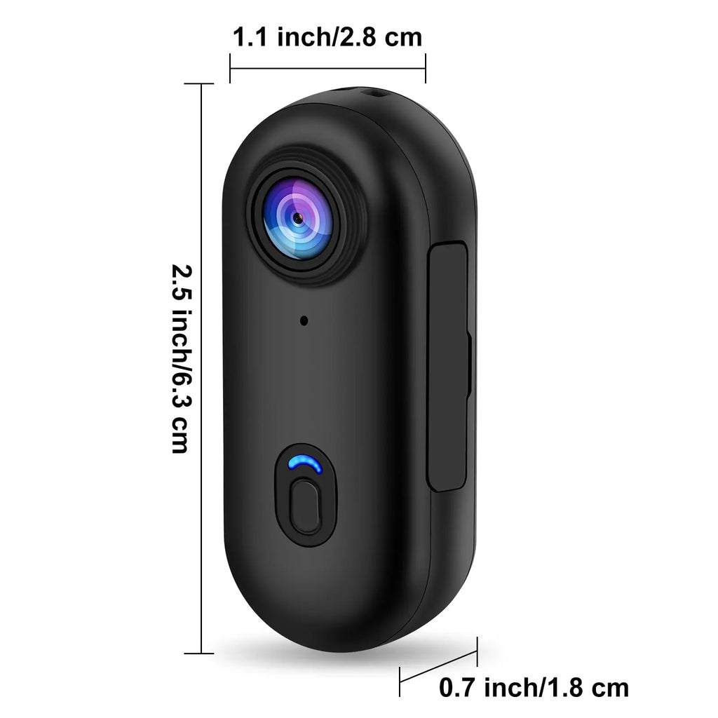 Mini Cámara 4K WiFi de Acción para Casco y Bicicleta