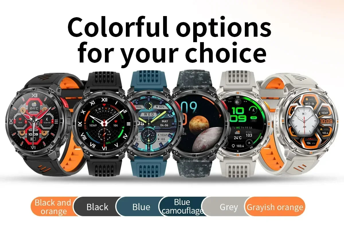 Reloj Inteligente Deportivo Militar 1100mAh 5ATM
