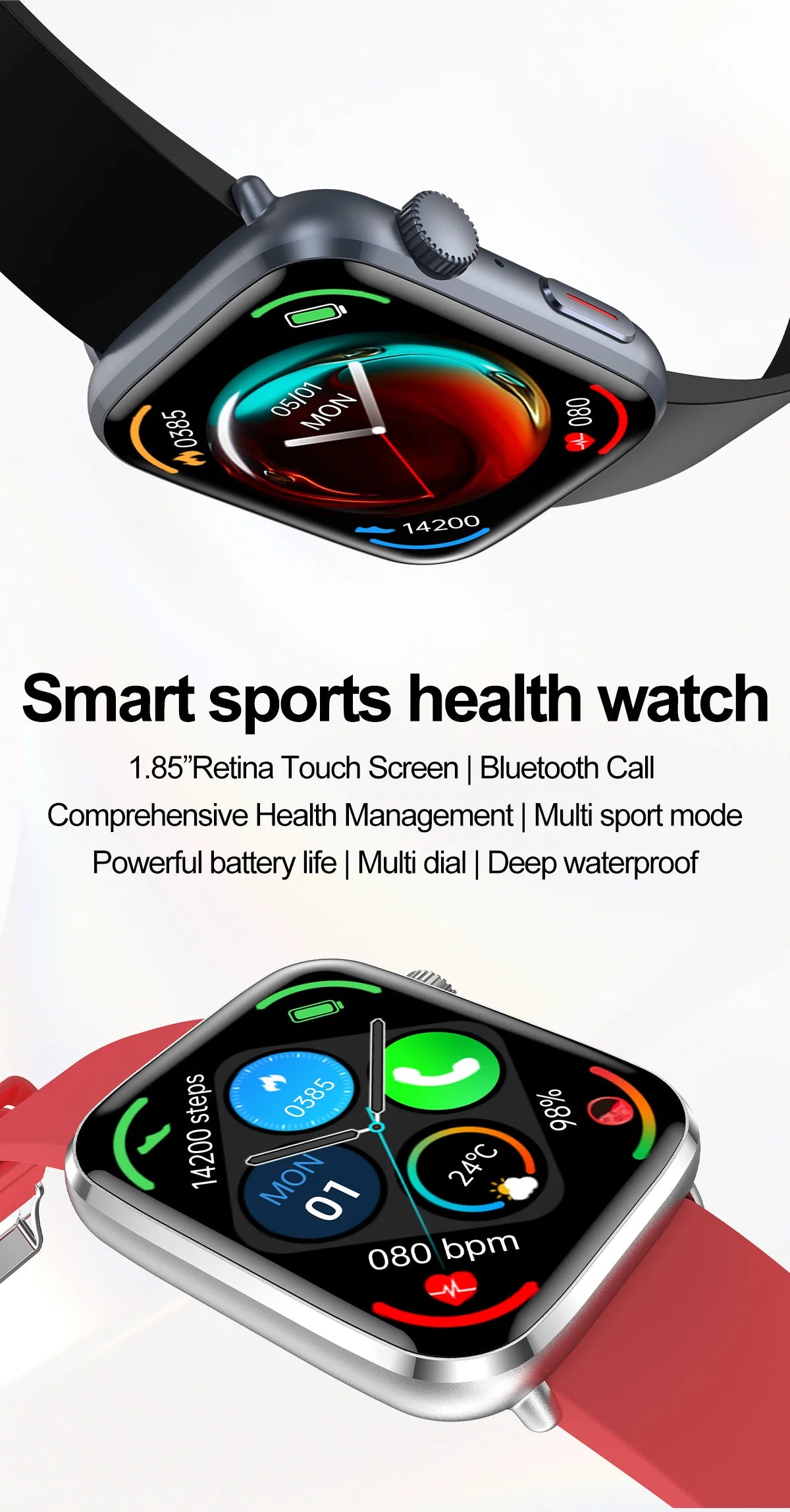 Reloj Inteligente NFC Salud Femenina AMOLED
