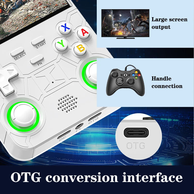 Consola de Videojuegos Retro R36 Ultra, Sistema Linux, Pantalla IPS de 4.0 Pulgadas