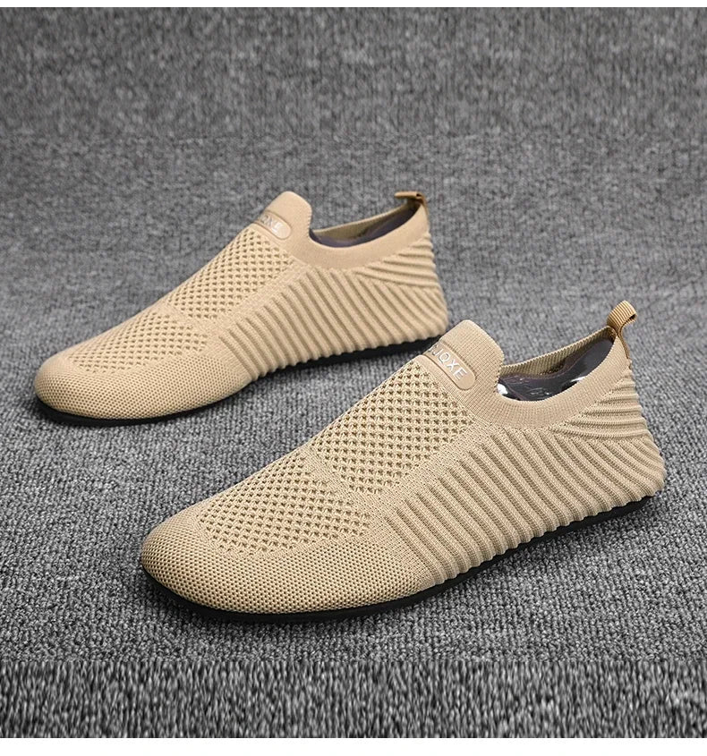 YRZL-mocasines de conducción suaves para hombre, zapatos planos de alta calidad para caminar, mocasines informales de malla transpirable, sin cordones