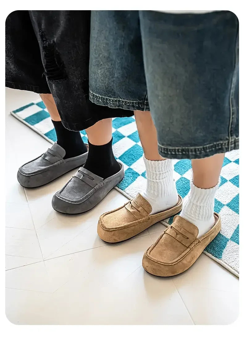 Pantuflas unisex tipo mule antideslizantes para interior y exterior