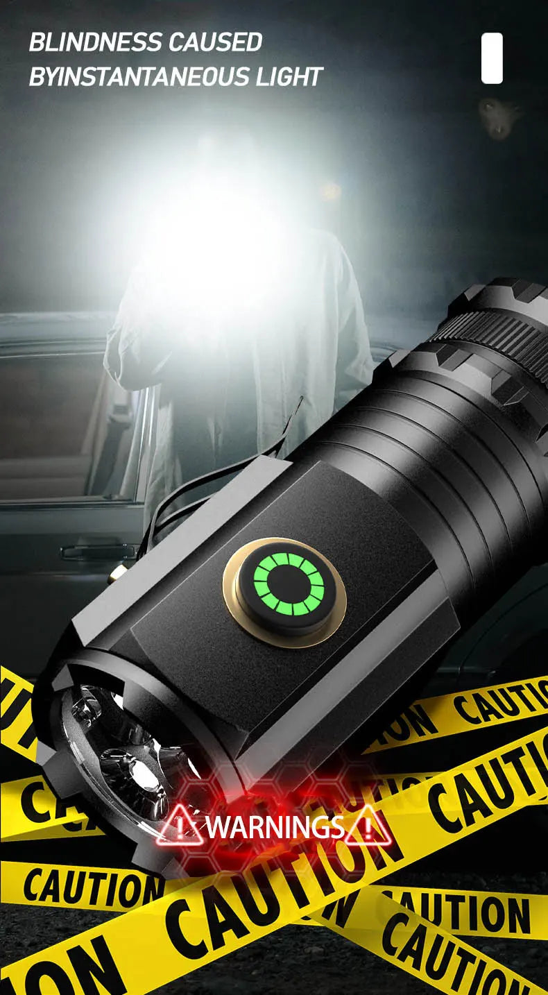 Mini Linterna LED de Aluminio EDC para Senderismo