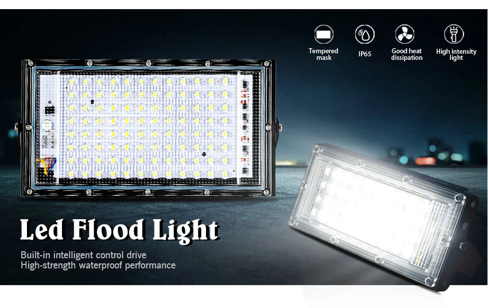 Reflector LED 50W 100W IP65 Impermeable para Interior y Exterior