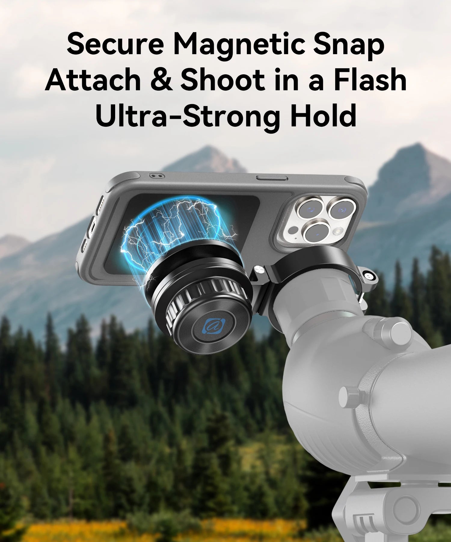 Adaptador Magnético APEXEL para Ocular de Telescopio y Celular