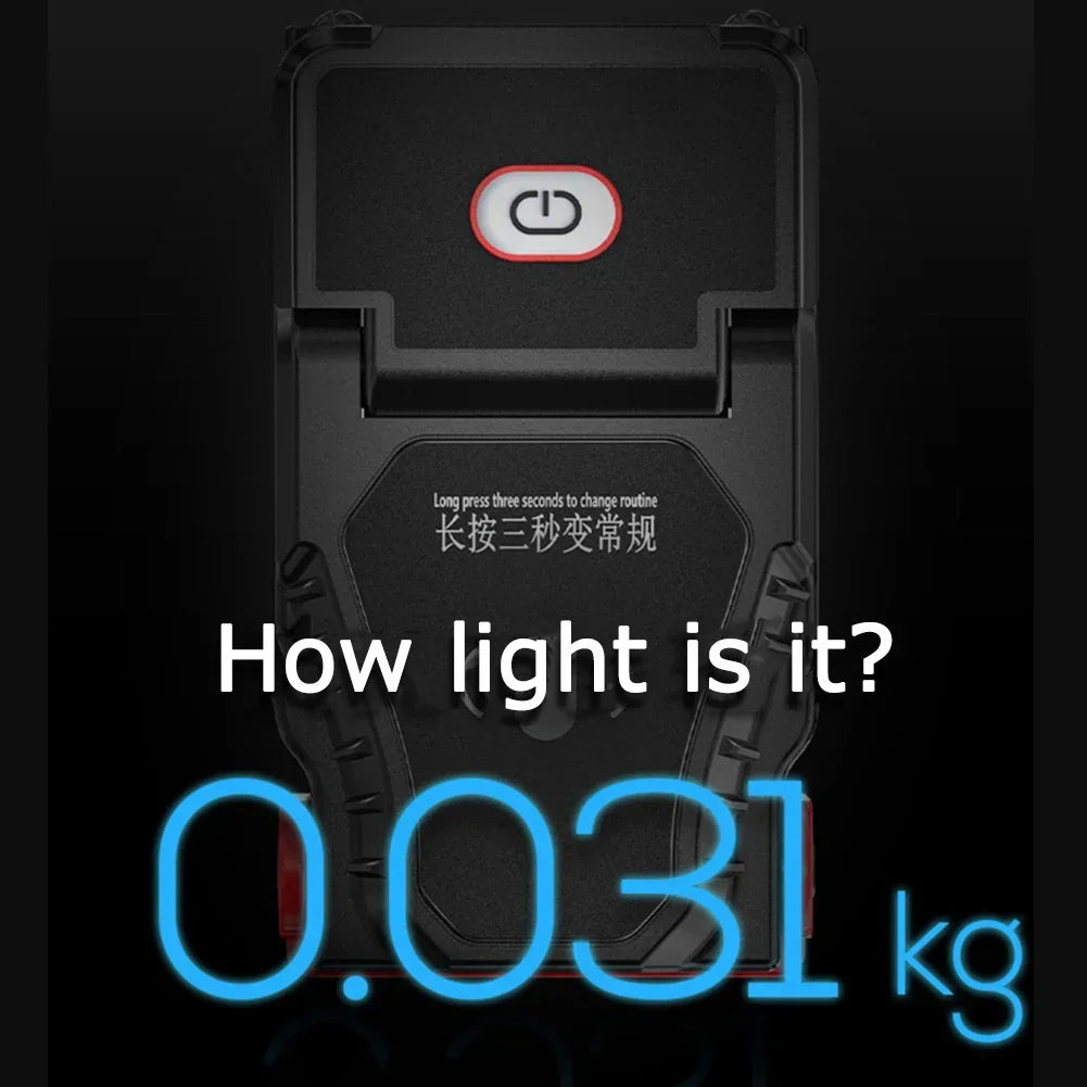 Faro LED Recargable USB con Sensor de Movimiento para Camping