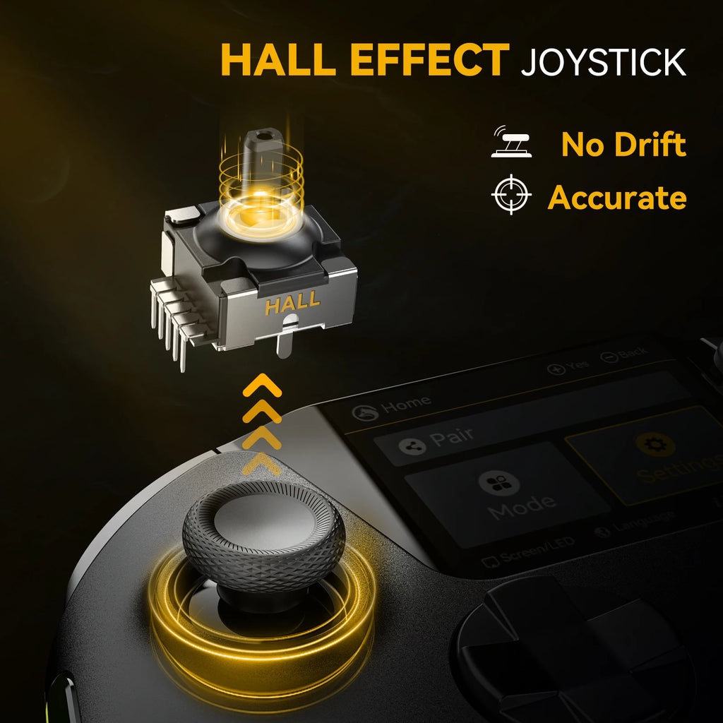 Controlador de juegos inalámbrico Mamba One V2 para iOS/Android/Switch/PC efecto Hall Stick luz RGB 1800mAh con base de carga